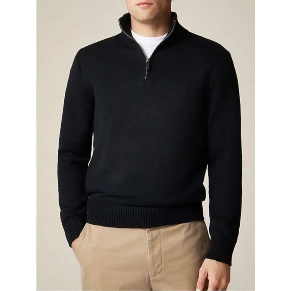 J.CREW Heritage 100% Cotton Half Zip Sweater Quarter Zip Men’s Size Small